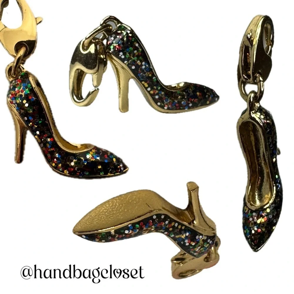 KATE SPADE Glitter High Heal Shoes CHARM (No Bracelet) - Picture 3 of 6